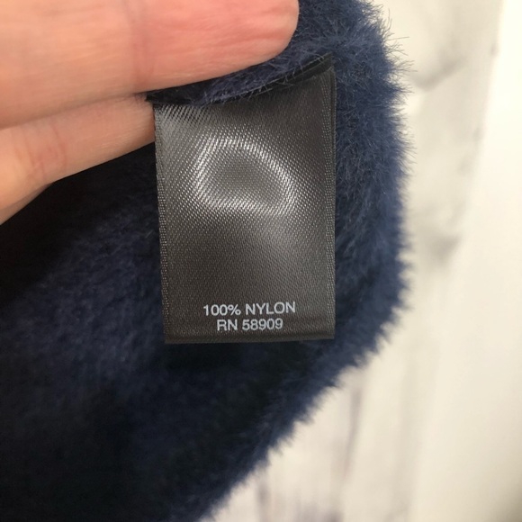 Chelsea & Violet Small Blue Eyelash Puff Long Sleeve Soft Pullover Sweater - Picture 13 of 14